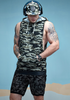 Cotton Camo Hooded Tank Top