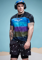 Tie-Dye Abstract Stripe T-shirt