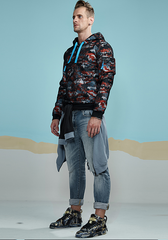 Camo Zipper Pocket Hoody