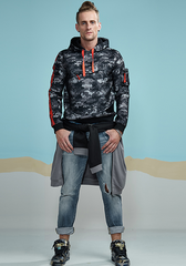 Camo Zipper Pocket Hoody