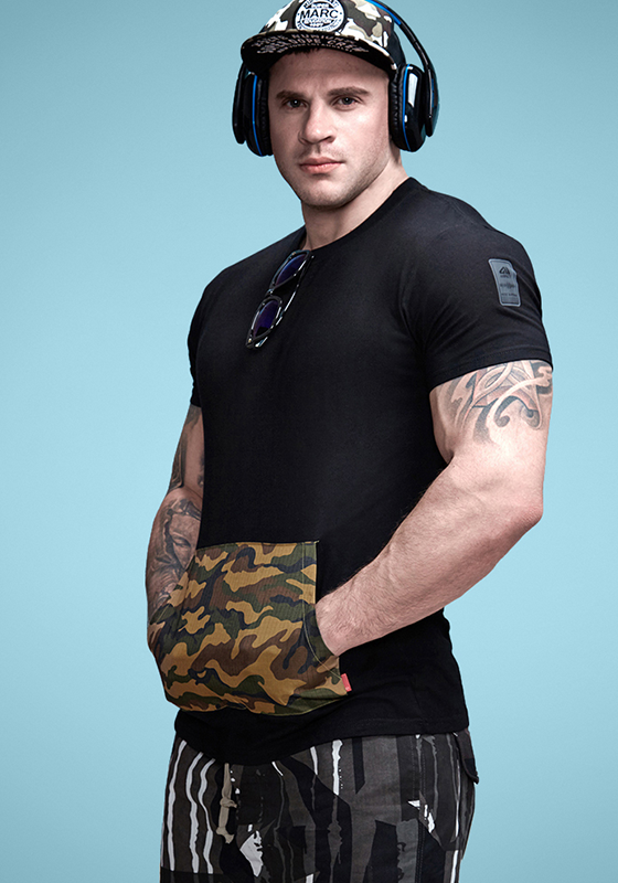 Camo Pocket Crew Neck Tshirt