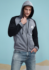 Contrast Color Cotton Hoody
